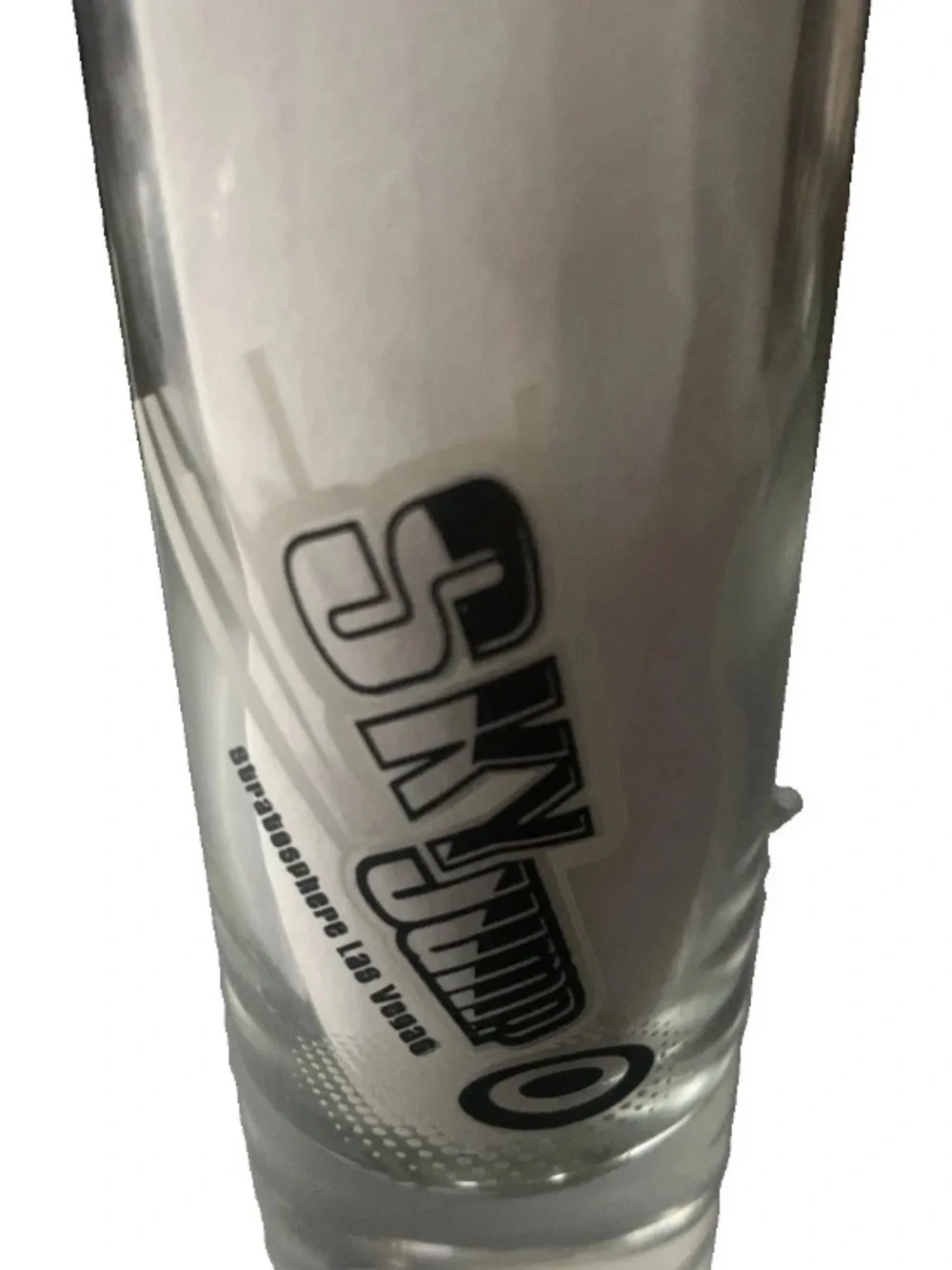 Vintage Stratosphere Sky Jump Double Shot Glass Shotglass